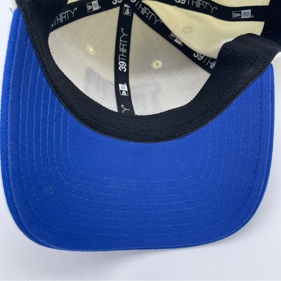 New York Giants New Era Cream Royal L/XL 2022 Sideline 39THIRTY 2 Tone Flex Hat - Picture 7 of 10
